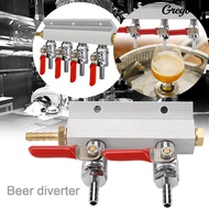 2/3/4 Ways CO2 Splitter Gas Distribution Home Brewing Draft Beer Block Manifold