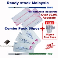 50pcs Ovulation Test Strip OPK LH Ovulasi & UPT Test Pregnancy 10miu HCG + Free Cups
