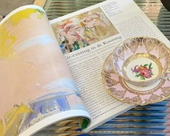 英國名牌Paragon骨瓷古董手繪描金花卉茶具一套(杯/碟)