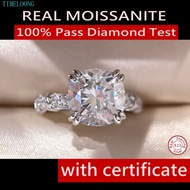 5CT Real Moissanite Ring S925 Silver With GRA Certificate Moissanite Diamond Gem For Women Engagemen