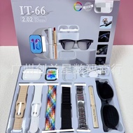 Jam kuasa boboiboy jam tangan lelaki Cross-Border IT-66/67 Smart Watch Male Bluetooth Glasses Call S
