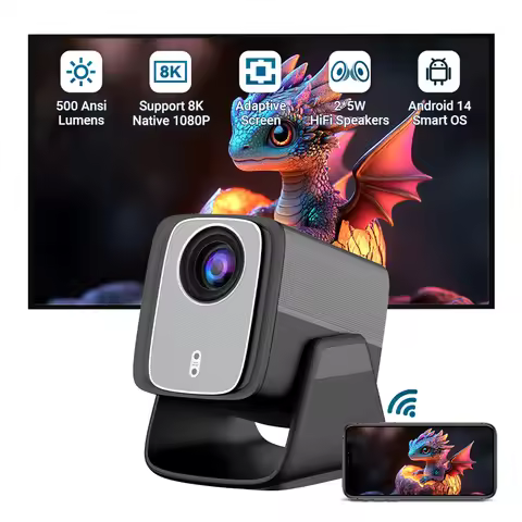X5AR Projector Native 1080P Support 4K WIFI6 BT5.4 Android Mini Portable Projector Led Home Theater 
