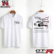 Racing Polo Shirts - Baju Racing Nismo GTR Nissan GTR R35 R32 R34 GTR Nismo Percetakan Polo Unisex C