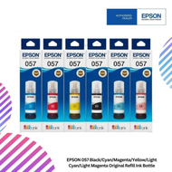 EPSON 057 Black/Cyan/Magenta/Yellow/Light Cyan/Light Magenta Original Refill Ink Bottle