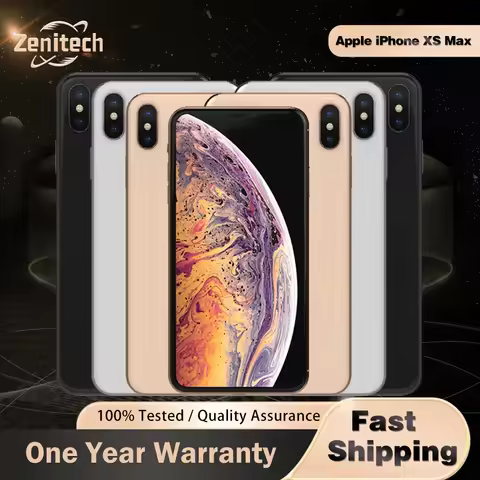 Original Apple iPhone XS Max Mobile Phone Face ID XSMAX 64GB/256GB ROM 6.5" 3D Touch 12MP NFC A12 He