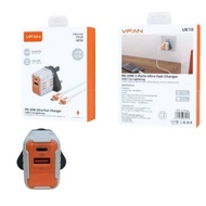 VFAN PD20W 2-PORTS ULTRA FAST CHARGER C-C