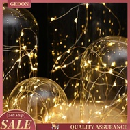 [Gedon] Battery Operated LED Bedside Table Lamp with Warm Fairy Lights Glass Cloche with Wooden Base