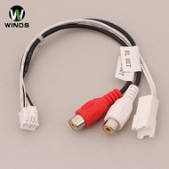 ODS 8P RCA RR RL Audio Output MaleFemale Plug Cable Android Car Radio Multimedia Universal TS10 TS18