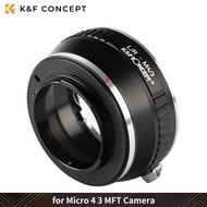 K&F Concept Lens Mount Adapter Minolta A / Sony A NIK(S) T2 L/R M39 Contax Yashica C/Y Lens to Micro