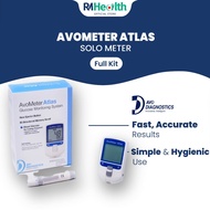 Avometer Atlas (Solo Meter) Glucose Test Glucose Meter Alat Cek Gula Dalam Darah