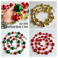 Garland Christmas Ball 1.8m Christmas Ball Decoration Circle Chain Ball Christmas Decoration