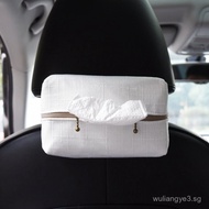 Car Seat Back Tissue Box Cover Car Seat Back Hanging Fabric Tissue Box Bag Armrest Box