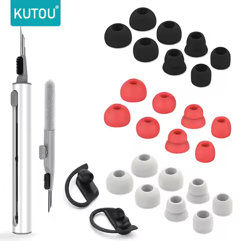 KUTOU Replacement Silicone Ear Tips for Powerbeats Pro Eartips for Beats Flex Earbuds for Beats X In