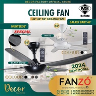 FANZO Hunter Galaxy Primo Ceiling Fan Baby Fan 42 Inch 46 Inch 56 Inch DC Motor Ceiling Fan Kipas Sy