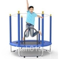 Household Indoor Children Trampoline Baby Small Bouncing Bed Family Fitness Toys Children Trampoline with Safety Net-Trampoline Healthy Exercise Sports Rebounder Slimming Yoga