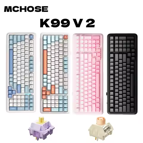 MCHOSE K99 Wireless Gaming Keyboard 98% Gasket Hot Swappable Mechanical Keyboard Customized BT5.0/US