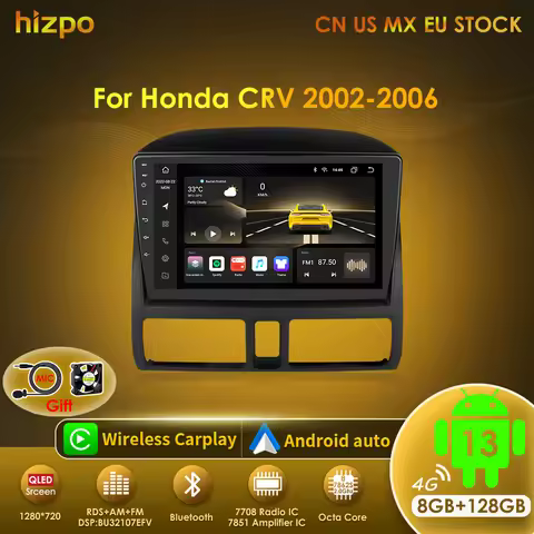 Hizpo 2din Android Auto Radio For Honda CR-V 2 CRV 2002-2006 Car Multimedia 7862 Video Player Carpla