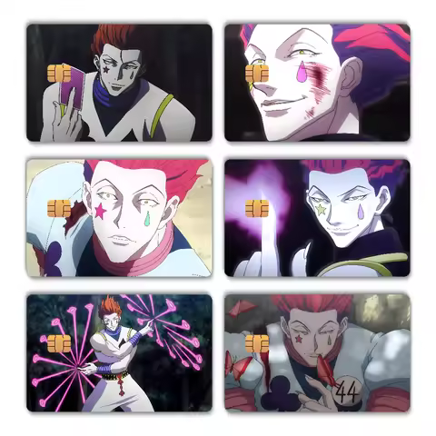 Hunter X Hunter Hisoka Anime Stickers Sticker Skin Film Cover For Small Chip Credit Debit Card Bus C