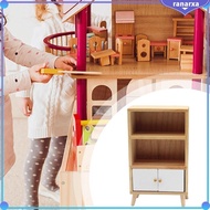 [Ranarxa] 1:12 Scale Miniature Cupboard Miniature Shelf Cupboard Dollhouse Furniture for Diorama Dollhouse Micro Landscape Accessory Decor