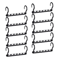 Sturdy Plastic Space Saving Hangers Cascading Hanger Organizer Pack of 12 Closet Space Saver Multifu