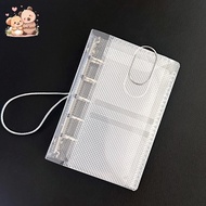 PVC Clear M5 3-Fold Binder Notebook Portable Planner Students