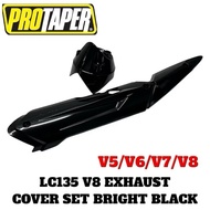 PROTAPER LC135 V5-V8 EXHUAST COVER SET BLACK KILAT