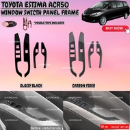 AUTOPROMAX TOYOTA ESTIMA ACR50 2006-2017 ACR WINDOW SWITCH PANEL FRAME GARNISH ACCESSORIES DOUBLE TA