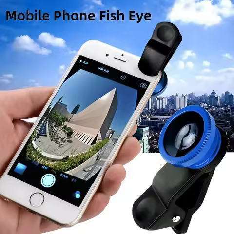 Universal 3 In 1 Fish Eye Lens Wide Angle Macro Smartphone Fisheye Lens Zoom For iPhone Xiaomi Huawe
