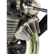 Clear Exhaust Pipe Flower YAMAHA SR400 SR400FI SR500