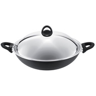 Tefal A69698 Novel Induction Hard Anodised Wok w/Lid 36cm