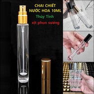 10ML glass Perfume Bottle (combo of 3) round mist spray cylinder - 10ML Glass Bottle