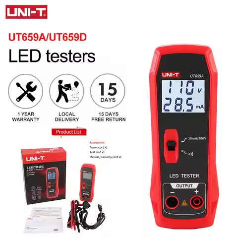 UNI-T UT659A UT659D LED Lamp Tester 0~300V Output TV Backlight Tester Multipurpose LED Strips Beads 