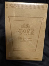 合味道杯麵木製模型非賣品nissin cup noodles wood model