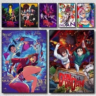 Anime D-Dandadan Ayase M-Momo Okarun Poster Self-adhesive Art Waterproof Sticker Coffee House Dorm R