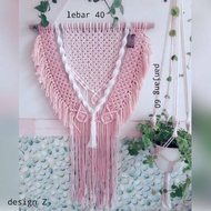 Macrame wall hanging rope decoration