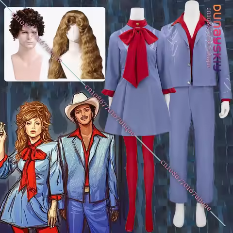 Mars Cowboy Cosplay Die With A Smile Gaga Cosplay Dress Uniform Suit Halloween Party Costume Outfit 