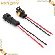 MEIGUII 5 Sets Series Terminal Connector-, with Wire 2 Pin Electrical Connector, Durable Waterproof 