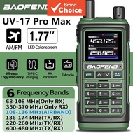 For Baofeng Walkie Talkie UV-17 PRO MAX Two Way Radio Type-C Charging Long Range Intercom