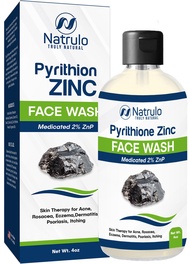 Pyrithione Zinc Face Wash | 2% ZnP Zinc Soap Skin Therapy Body Cleanser for Acne, Rosacea, Eczema, D