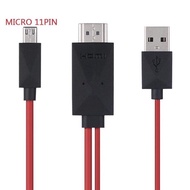Ready stock Cable Micro USB to HDMI Cable Mobile Phone to HDMI Converter Mobile Phone TV S3