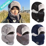 HSHELANXB Bomber Cap, Russian Warm Earflap Hats, Winter Soft Windproof Plush Ear Protectors Hats Cyc