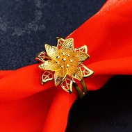 Cincin Koleksi Bunga Emas Suasa Sadur Flower Collection Suasa Gold Plated Ring