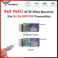 DUMBORC P6F P6FG Mini Receiver 6CH 2.4GHz Gyro Receiver For RC Car Crawler Truck Boat X4 X6 DDF350 T