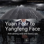 24-Bone Straight Umbrella Men Oversized Umbrella Business Long-Handle Umbrella