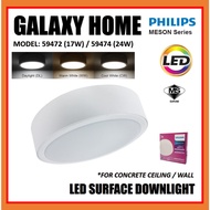 🌟CONCRETE CEILINGS🌟 PHILIPS MESON [24w 9''] [17w  7”] PILA [12W 6"] [20W 8"] SURFACE LED DOWNLIGHT 59474 59472