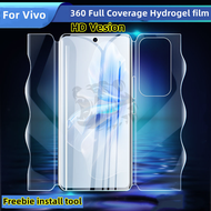 ฟิล์มไฮโดรเจล ViVo V30 V29 V27 5G ฟิล์ม Vivo V30 V25 Pro ปกป้องหน้าจอ360ปกป้องเต็มรูปแบบสำหรับหน้าจอ