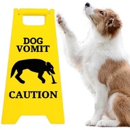 Cat / dog Vomit Sign Cat Warning Sign Decoration Funny Yard Warning Sign Multi - function Caution Vo