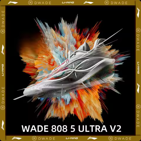 Li-Ning Men's WADE 808 5 ULTRA V2 Professional Basketball Shoes SUPER BOOM Cushion LiNing Competitio