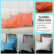 Flannel Sarung Bantal Sofa Kereta Pillow Case Cushion Cover for Peluk Square Throw 45 x 45cm dan 30 