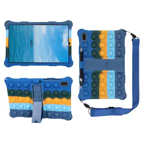 Kids Case for Samsung Galaxy Tab S6 10.5 SM-T860 S6lite 10.4 P610 P613 S5E 10.5" T720 Bubble Cover w